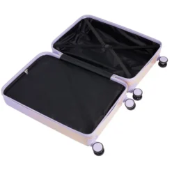 Valise cabine 32L trolley 4 roulettes dégradé violet et rose 35x20xH55cm