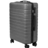 Valise rigide plastique gris 4 roues H60cm