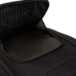 Valise trolley souple 2 roues 54L noir H60cm