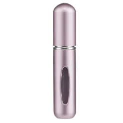 Vaporisateur parfum de sac en métal et plastique rose H15cm