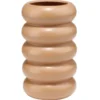 Vase anneau céramique marron terracotta Ø11,7xH20,6cm