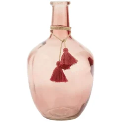 Vase Dame jeanne verre teinté H.30,5 cm