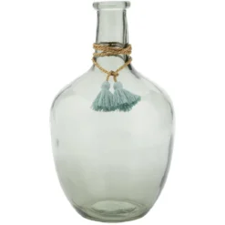 Vase Dame jeanne verre teinté H.30,5 cm