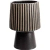 Vase en céramique déco noir et beige