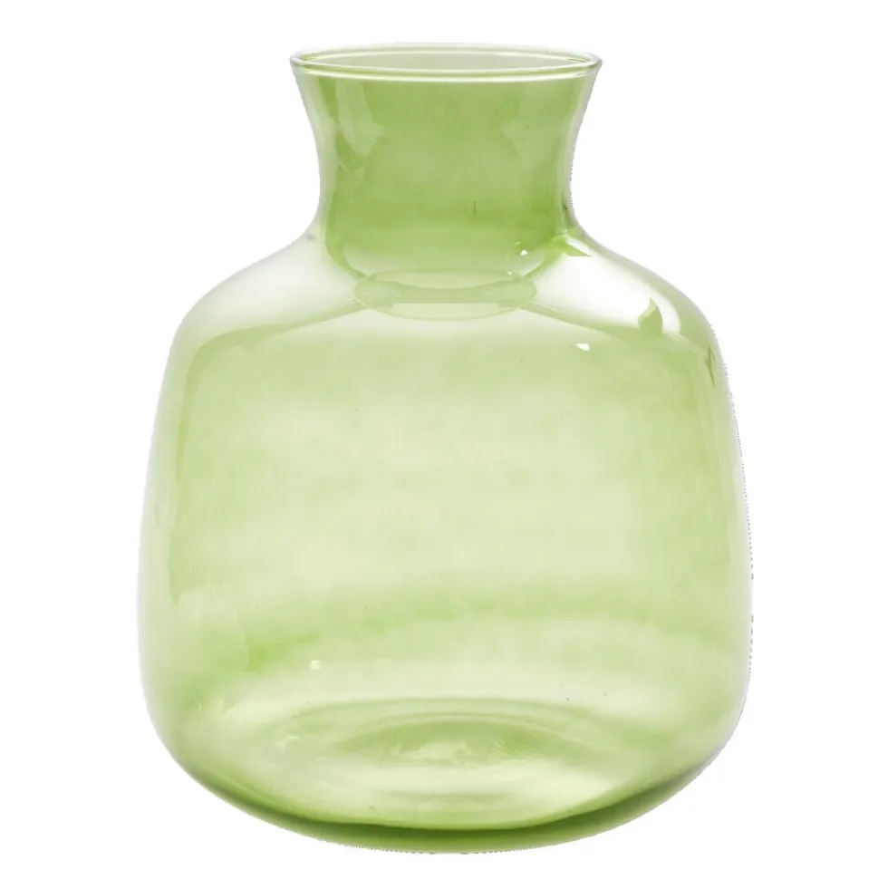 Vase en verre vert Loyde Ø24xH29cm