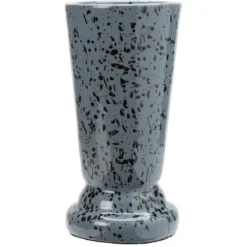 Vase funéraire céramique gris H29 cm