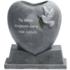 Vase funéraire en forme de coeur