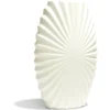 Vase plastique effet origami 9x5xH27cm - 4 coloris