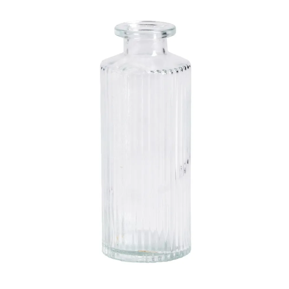 Vase soliflore en verre base arrondie Ø5xH13cm