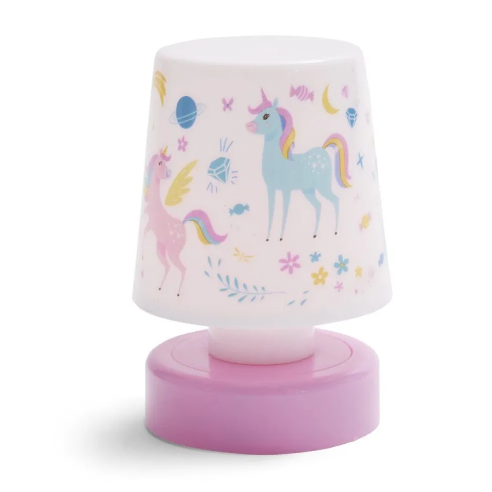 Veilleuse à LED licorne ou astronaute H11,5cm (2 modèles)