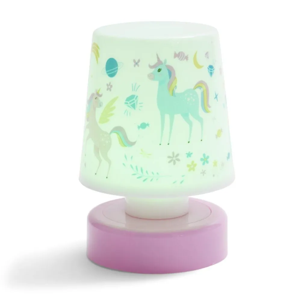 Veilleuse à LED licorne ou astronaute H11,5cm (2 modèles)