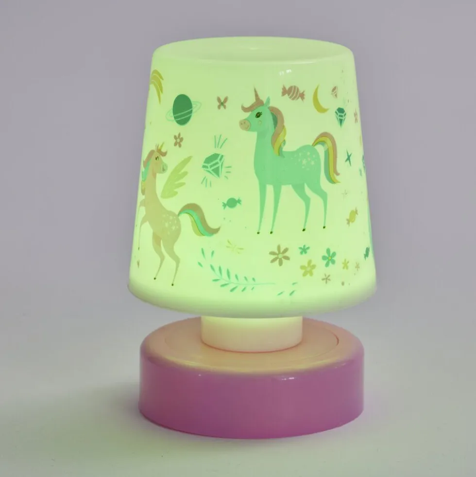 Veilleuse à LED licorne ou astronaute H11,5cm (2 modèles)