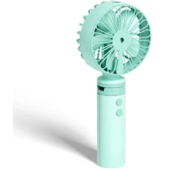 Ventilateur à main brumisateur USB 3 vitesses bleu