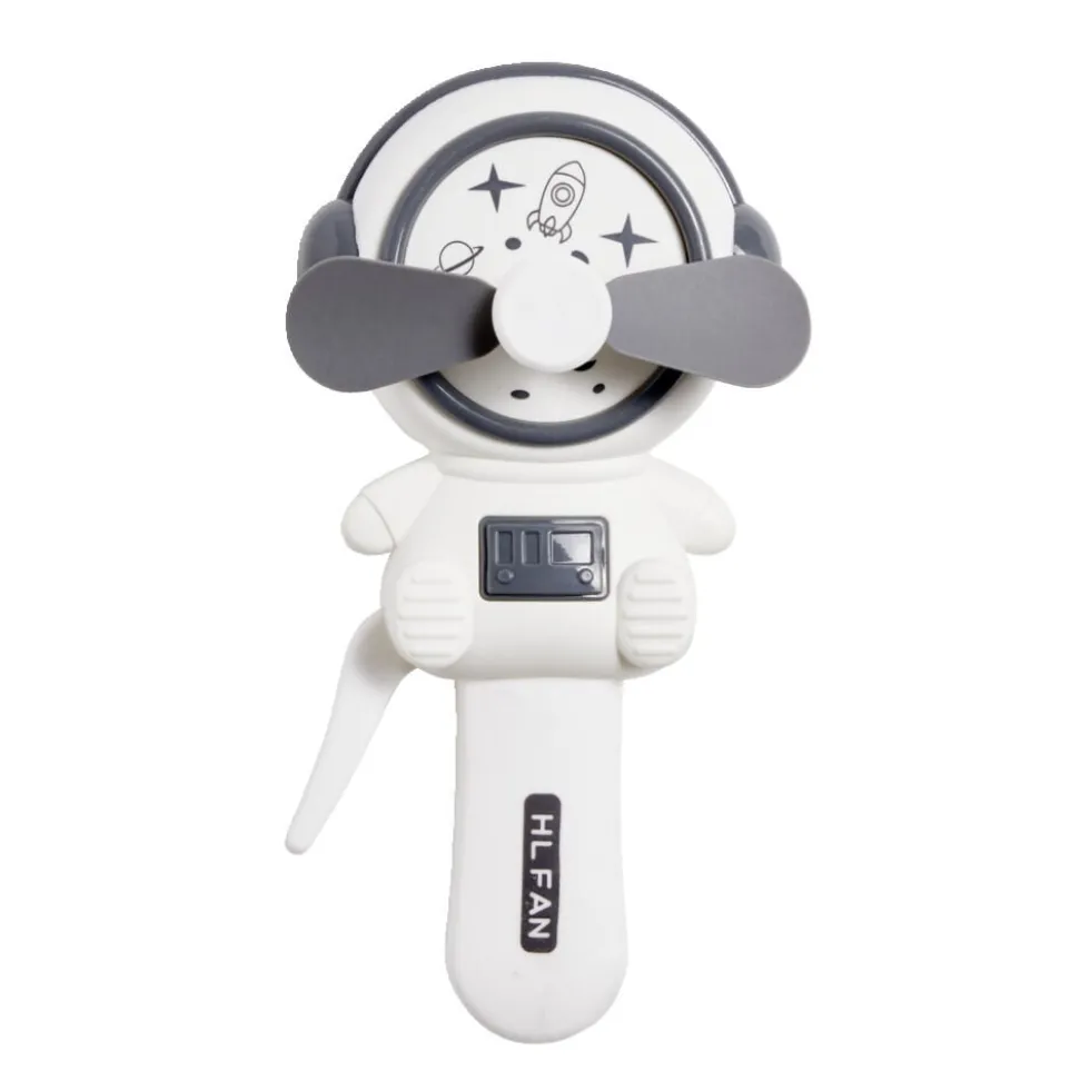 Ventilateur manuel forme astronaute 3 coloris