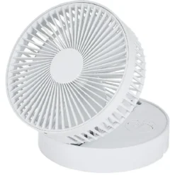 Ventilateur télescopique nomade blanc