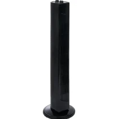 Ventilateur tour oscillant noir 24x24xH75cm 45W