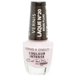 Vernis à ongles laqué rose fluo n°20