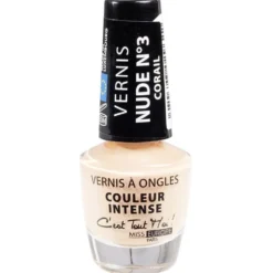 Vernis à ongles métallique intense nude corail N°3