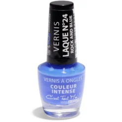 Vernis à ongles métallisé N°04 bleu clair