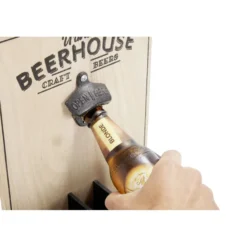 Verre à bière 50cl x2 avec support décapsuleur et 2 sous-verres