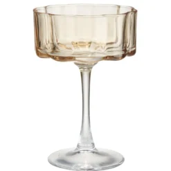 Verre à cocktail 38cl automne en verre transparent décor orange Ø11,5xH17cm