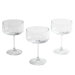 Verre à cocktail x3 rond à bord droit 400ml