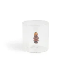 Verre décor écureuil 350ml Ø8xH8,5cm