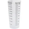 Verre doseur en plastique blanc