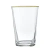 Verre à eau bord doré 29cl x4