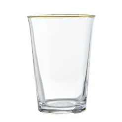 Verre à eau bord doré 29cl x4