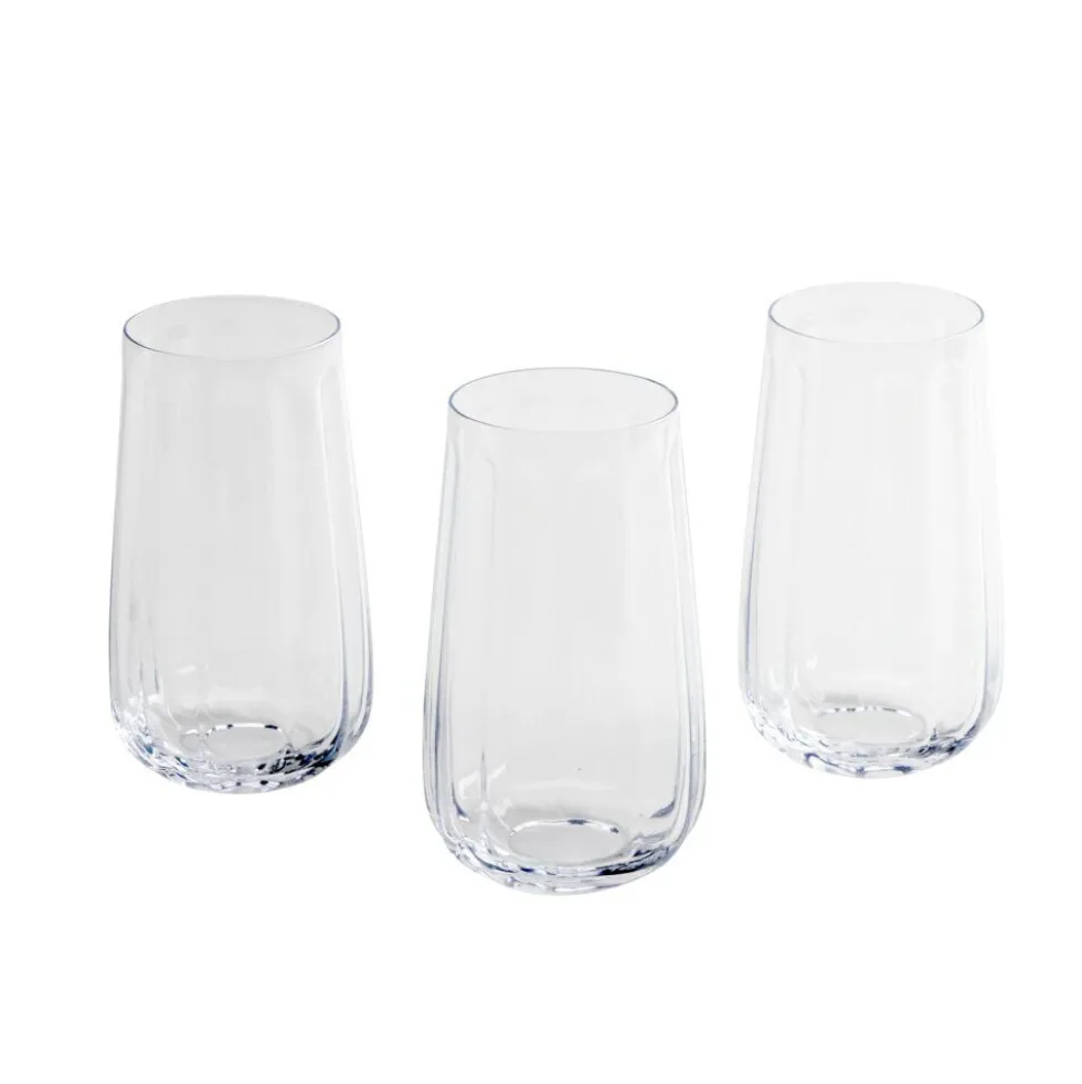 Verre à eau x3 arrondi 500ml