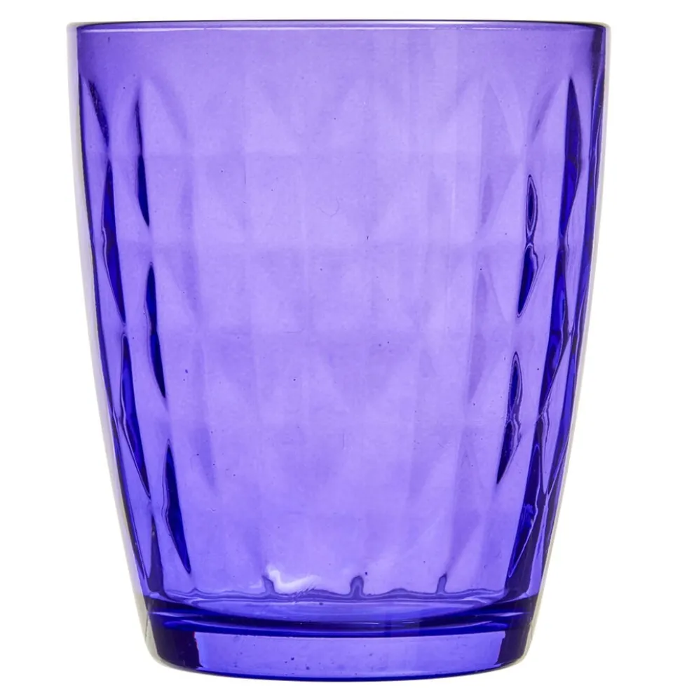 Verre gobelet coloré uni x 4