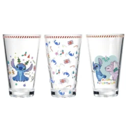 Verre haut x3 Disney Stitch Noël 300ml