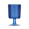 Verre à pied plastique bleu 30cl