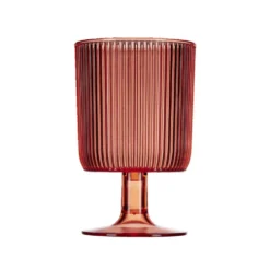 Verre à pied plastique orange 30cl
