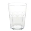 Verre plastique design facette transparent 40 cl