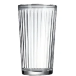 Verre strié 340ml H13cm lot de 3 pièces