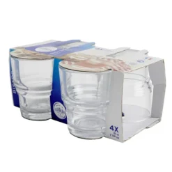 Verre transparent Bistro 210ml x4