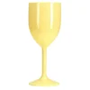 Verre à vin en plastique coloré uni Ø7x18,5cm (plusieurs modèles)