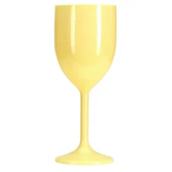 Verre à vin en plastique coloré uni Ø7x18,5cm (plusieurs modèles)