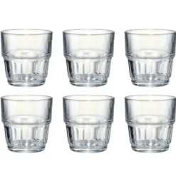 Verre x6 Lola 20cl en verre transparent Ø7xH10cm