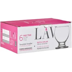 Verrine LAV en verre transparent 21,5 cl x6
