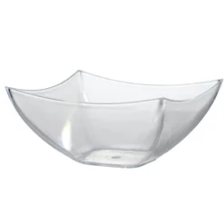 Verrine plastique x25 transparente réutilisable 7,5x7,5xH3,5cm