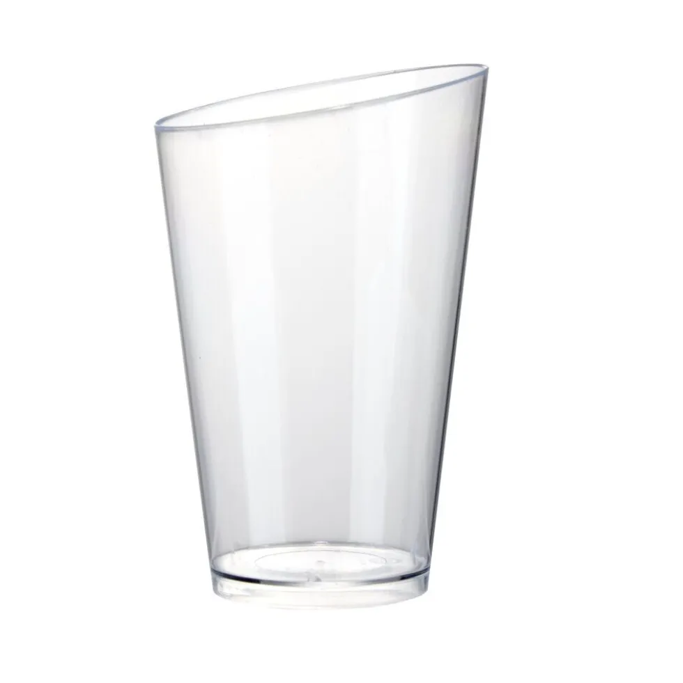 Verrine plastique x25 transparente réutilisable 5x5xH7,5cm