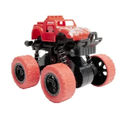 Véhicule à friction type 4x4 monster truck en plastique vert 8,7x7,8xH7,5cm