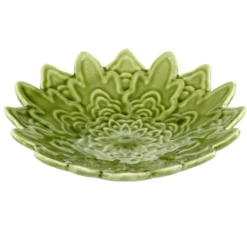 Vide-poche forme fleur de tournesol en dolomite Ø13cm (3 modèles)