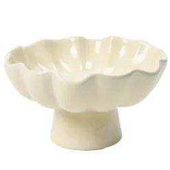 Vide-poche forme fleur en céramique Ø12xH21cm (2 modèles)