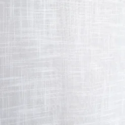 Vitrage droit à passants x2 effet lin blanc uni 60x120cm