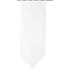 Vitrage passe tringle voile uni blanc pointe pompon 60x160cm x2