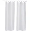 Vitrage passe tringle x2 blanc uni 60x90cm